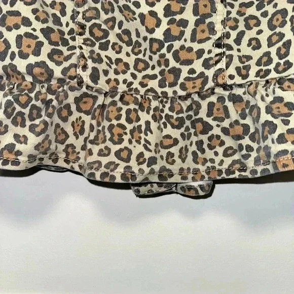 Girls Wonder Nation Jacket 3T Beige Brown Leopard Cheetah Print - Picture 7 of 10